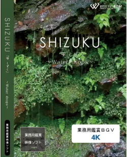 業務用鑑賞映像「SHIZUKU－Water drops－」 4K版
