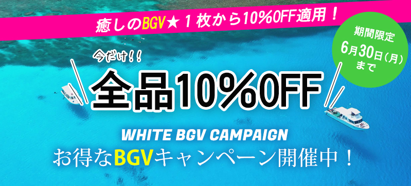 BGV10%OFFキャンペーン